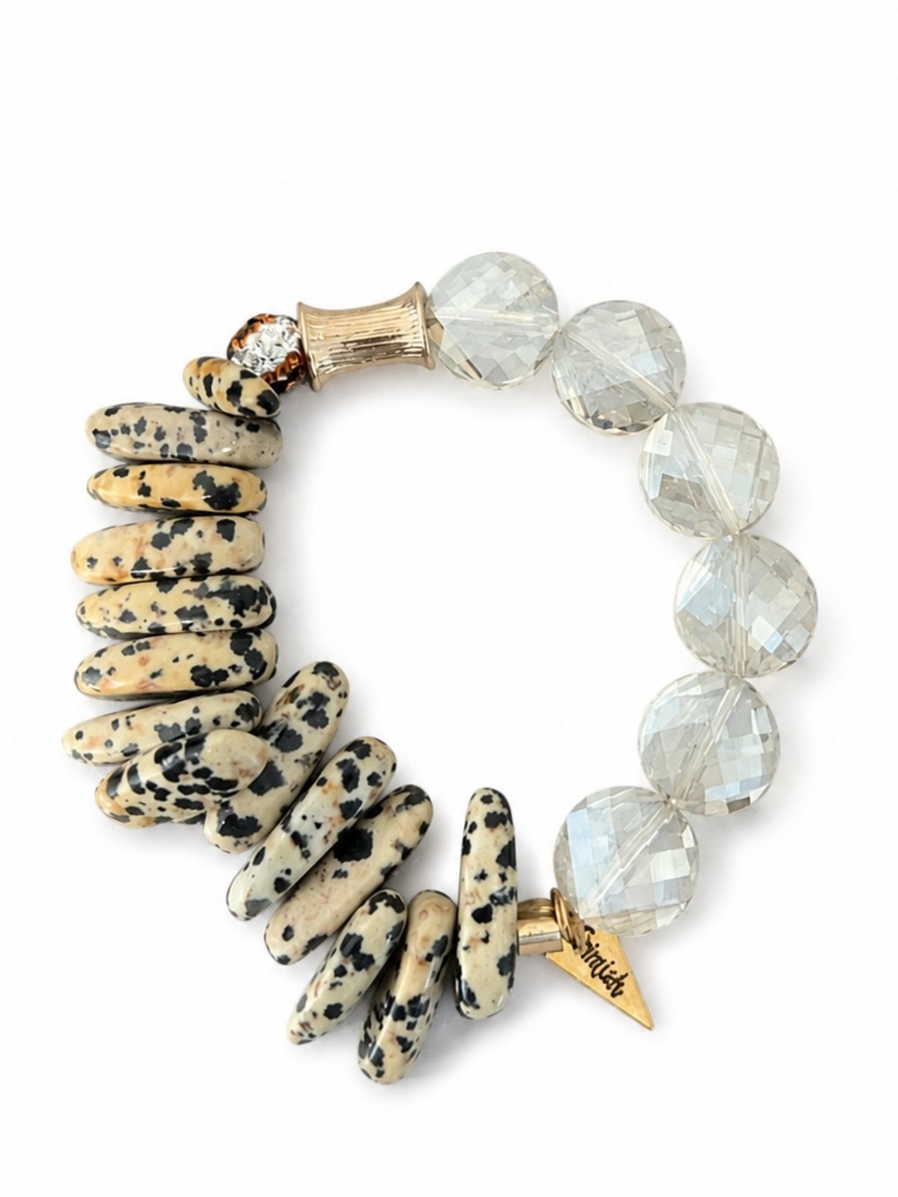 Ermish Stone and Crystal bracelet
